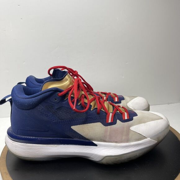 Nike Jordan Zion 1 USA Men’s‎ Size 13 Blue White Gold Red DA3130-401 - Picture 1 of 15
